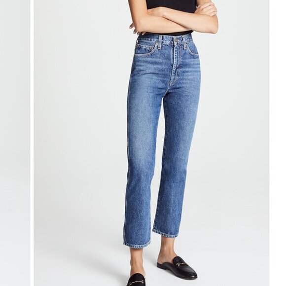 AGOLDE Pinch Waist High Rise Kick Jeans 25 - Picture 3 of 6